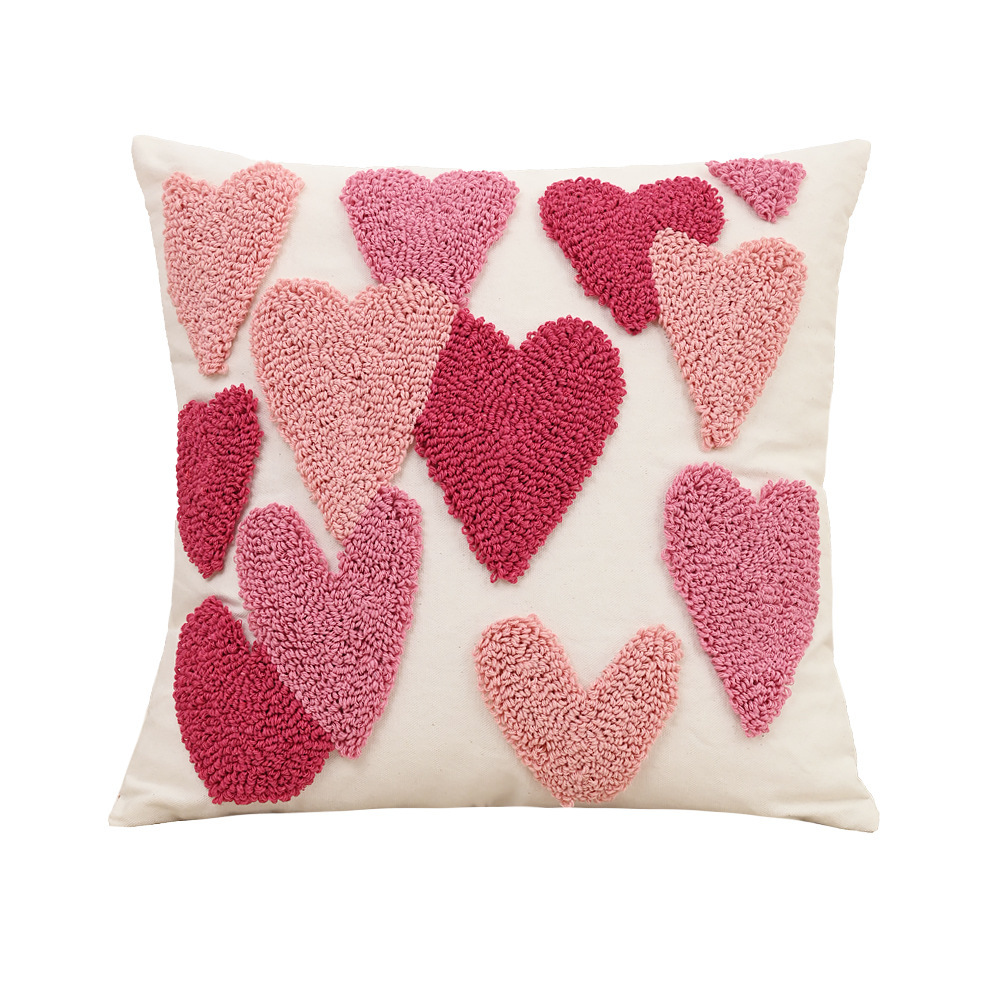 Canvas Embroidered Pillow